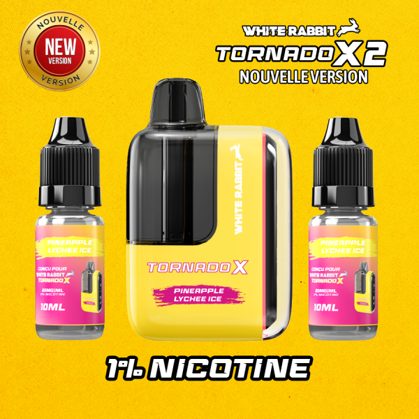 WHITE RABBIT TORNADO X - Puff 25000 Rechargeable - Pineapple Lychee Ice