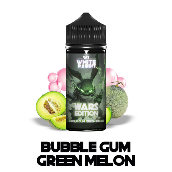E-Liquide Bubble Gum Green Melon - WARS Edition 0% 100ML
